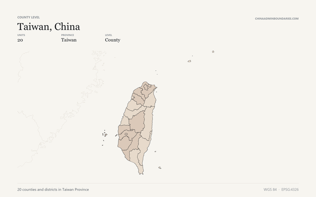 Taiwan, China boundaries